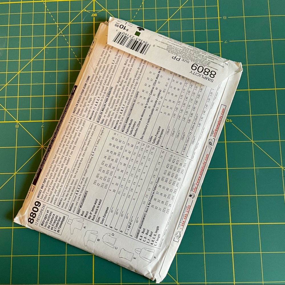 90s Simplicity Pattern #8809 - Picture 2 of 3